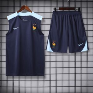 FRANCE NAVY BLUE(SLEEVELESS TRAINING KIT)