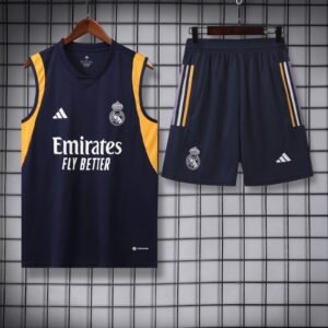 REAL MADRID NAVY BLUE(SLEEVELESS TRAINING KIT)