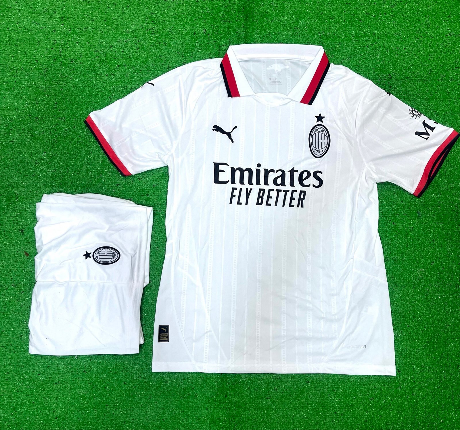 AC MILAN AWAY 24-25 JERSEY KIT JERSEY AND SHORTS