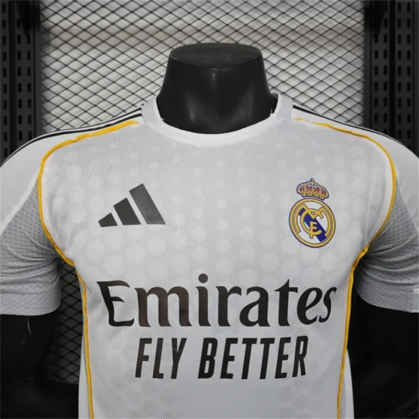 Real Madrid Home 25-26 Player version Football Jersey - Image 2