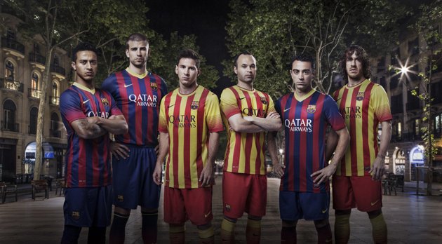 9. FC Barcelona Senyera Kit 2013-14 – Catalan Identity