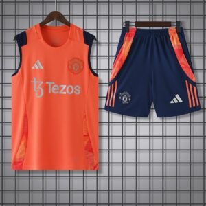 Man Utd Orange sleeveless training set