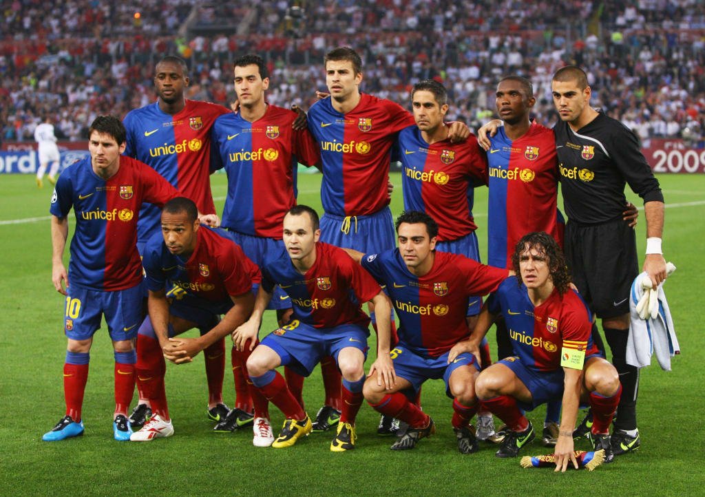 9. FC Barcelona Home 2008/09 – Treble-Winning Glory
