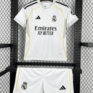 Real Madrid Home set 25/26 Jersey and Shorts